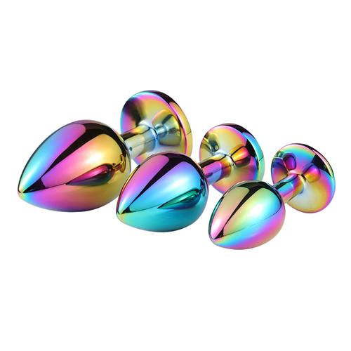 Jeweled Rainbow Butt Plug