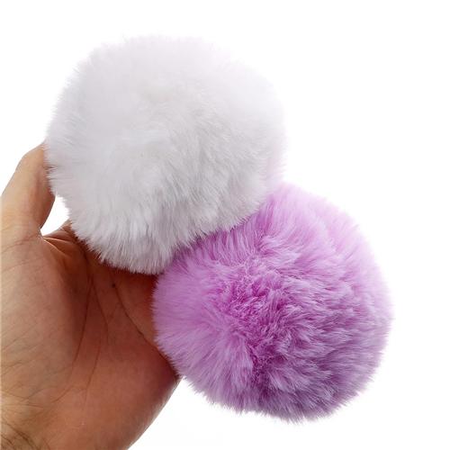 Rabbit Tail Butt Plug_ Light Purple&Pink