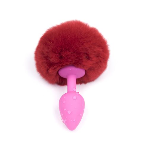 Rabbit Tail Butt Plug_ Light Purple&Pink