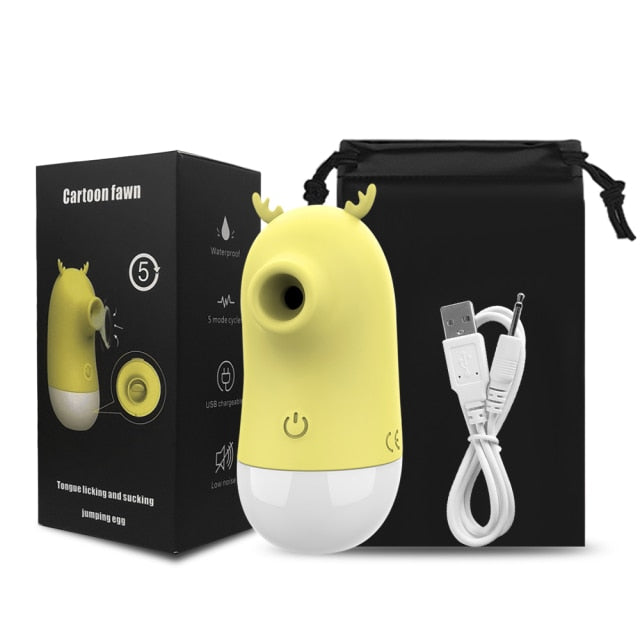 Minion Licking Toy Clitoris Sucker 2 in 1