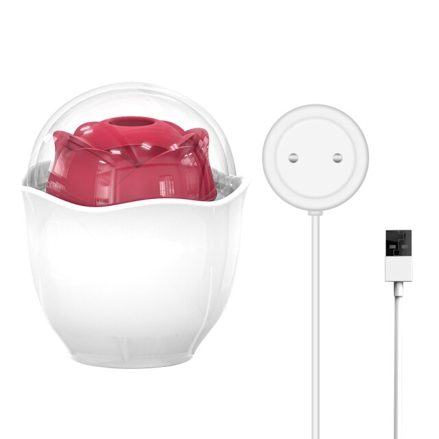 Lighted Rose Stimulator With Ambient Light 9 Vibrations